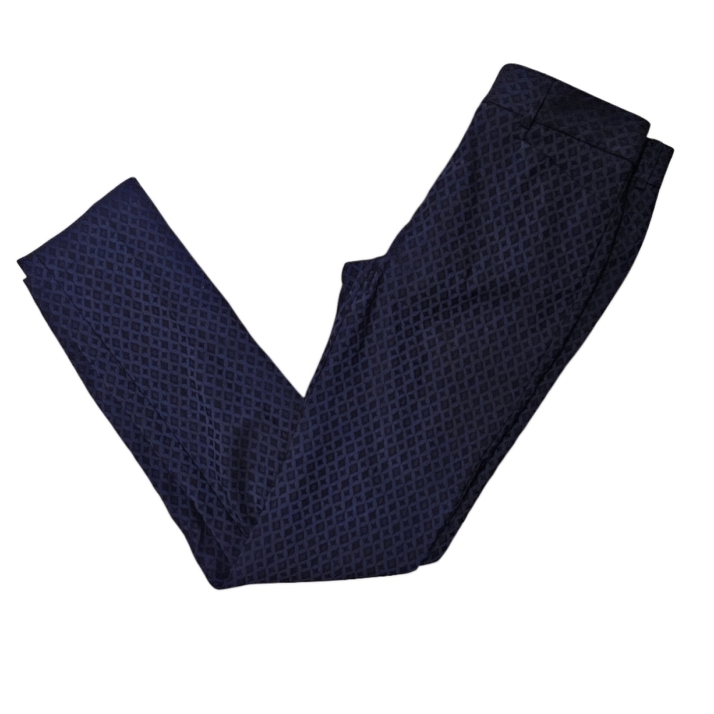 Mario Serrani Italy Stretch Pants Slim Fit Tummy Control Black & Navy sz 2 NWT